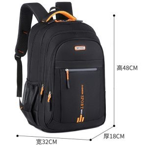 Sport Backpack Heavy Duty backpack 03 orange backpack with front zipper pocket