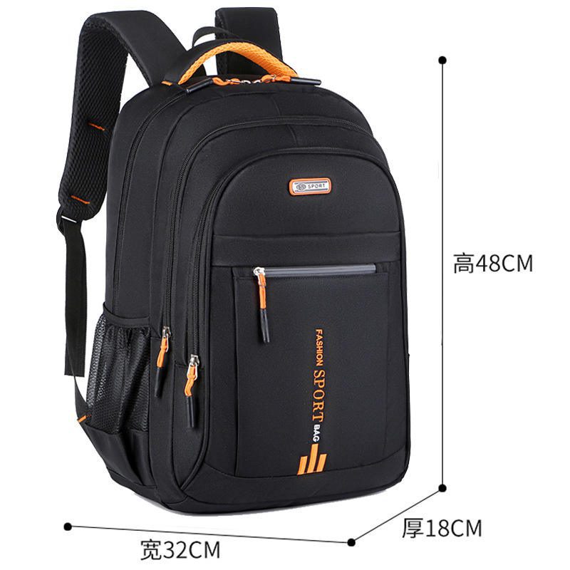 03 orange a 03 orange backpack with front zipper pocket