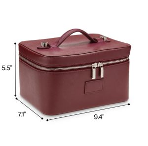 makeup case dimensions 9.4 x 7.1 x 5.5 inches