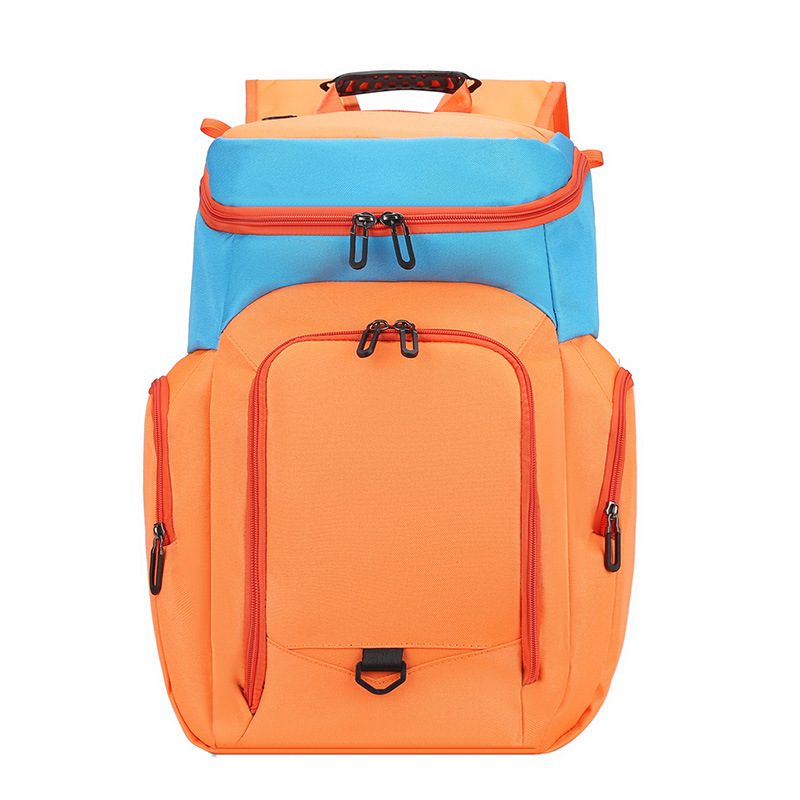 03 橘蓝拼 orange and blue backpack