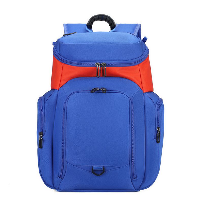 05 蓝橘拼 blue and orange backpack