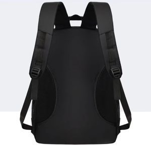 back for a black backpack