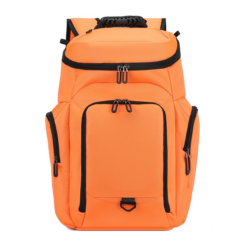 07 橘黑拼 orange. and black backpack
